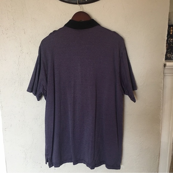 Peter Millar Blue Pink Square Short Sleeve Polo Shirt - Picture 5 of 9